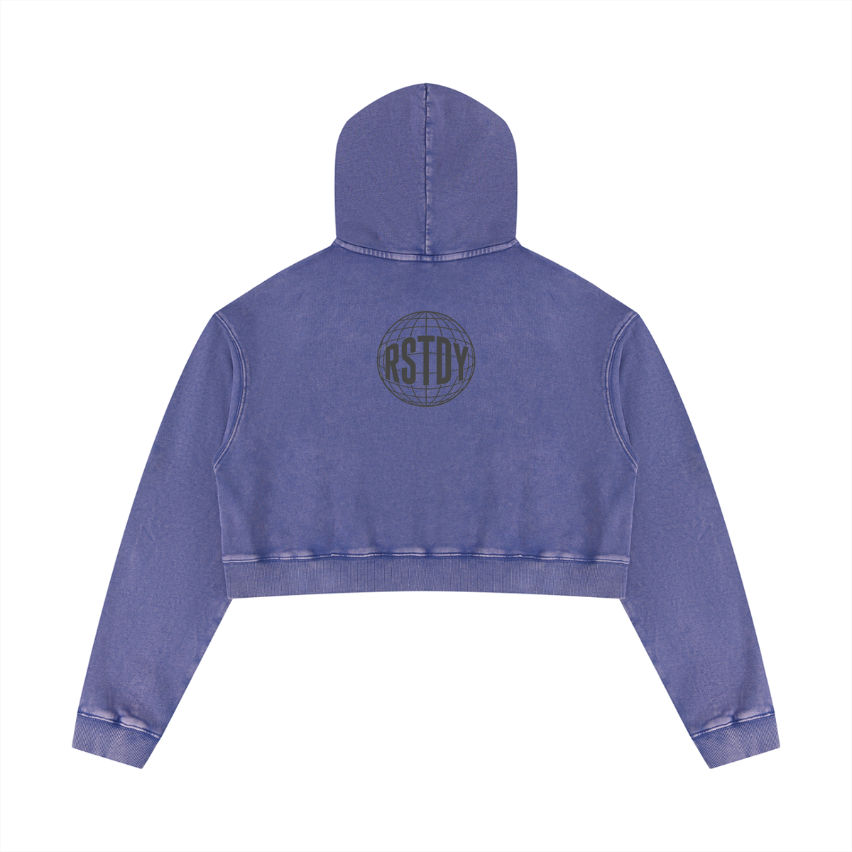 RSTDY Mineral Wash Cropped Hoodie