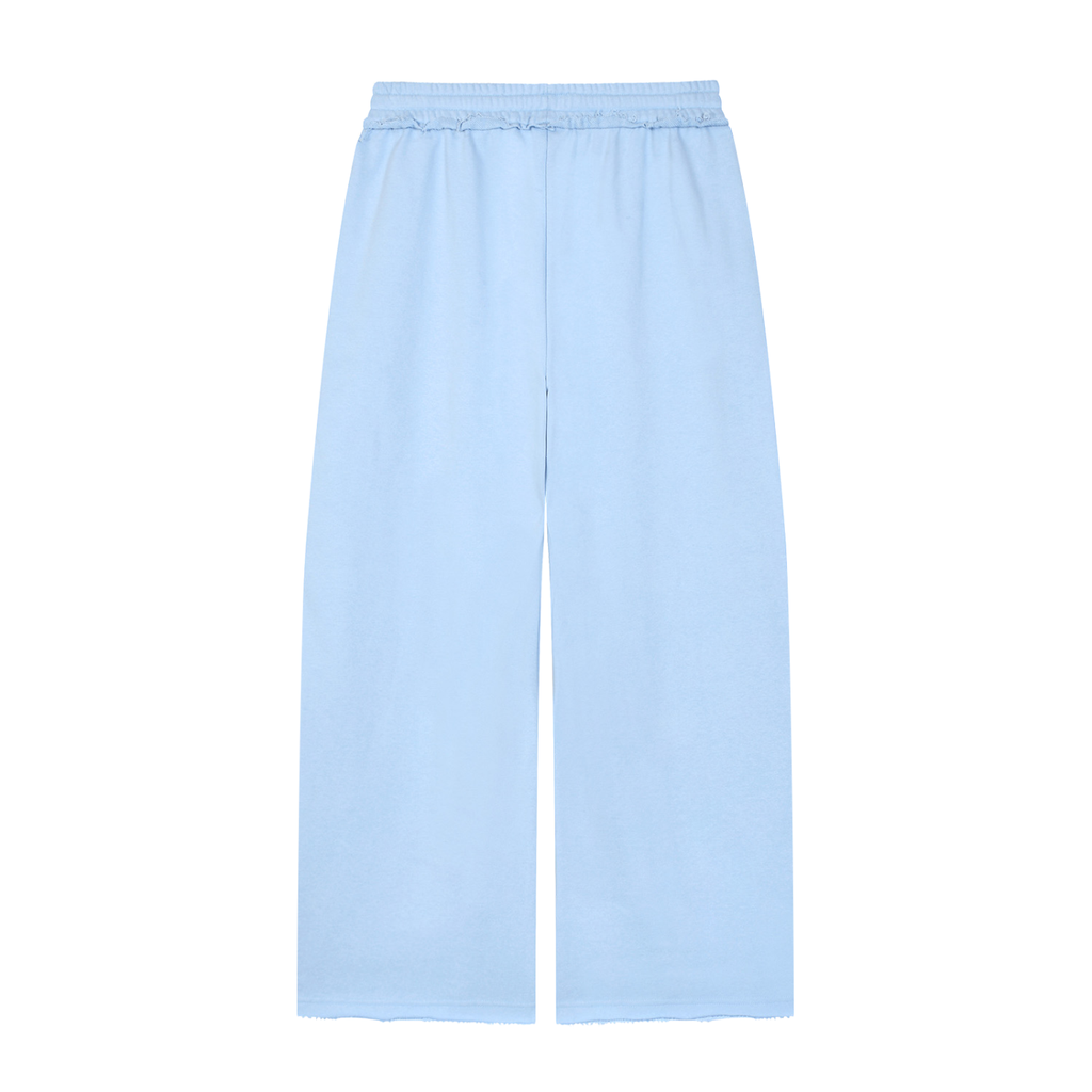 RSTDY Women’s Wide Leg Raw Edge Sweatpants