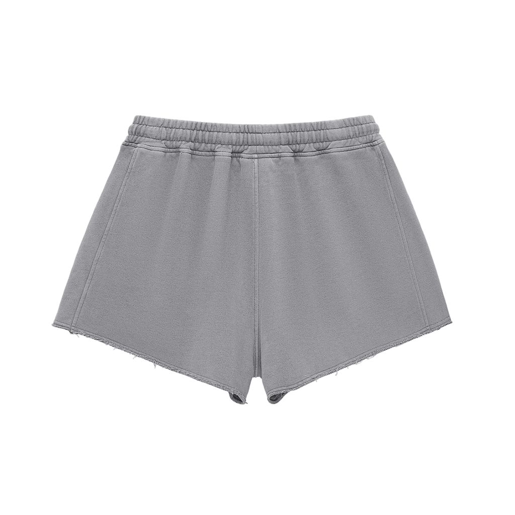 RSTDY Women's Snow Washed Raw Edge Shorts