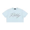 RSTDY Women's Mineral Wash Crop Tee
