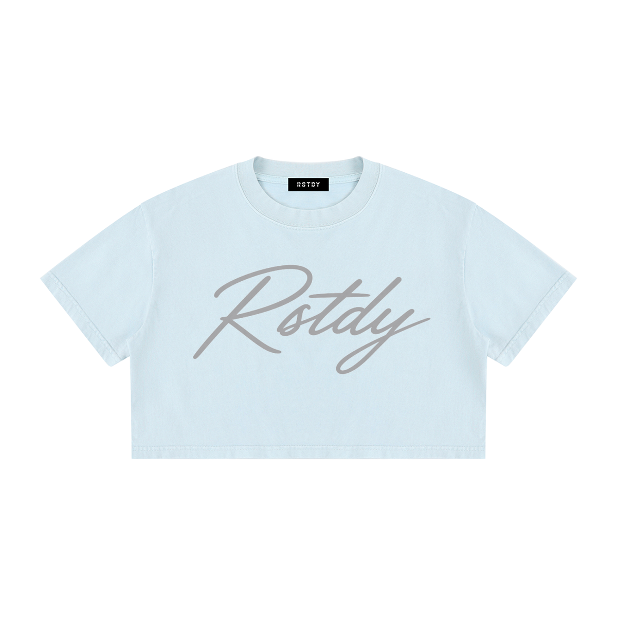 RSTDY Women's Mineral Wash Crop Tee