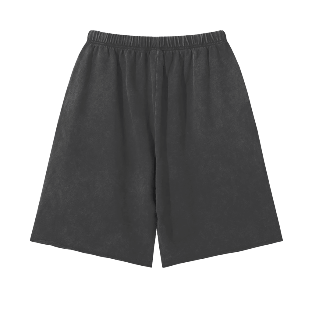 Oversized Heavyweight Raw Hem Shorts