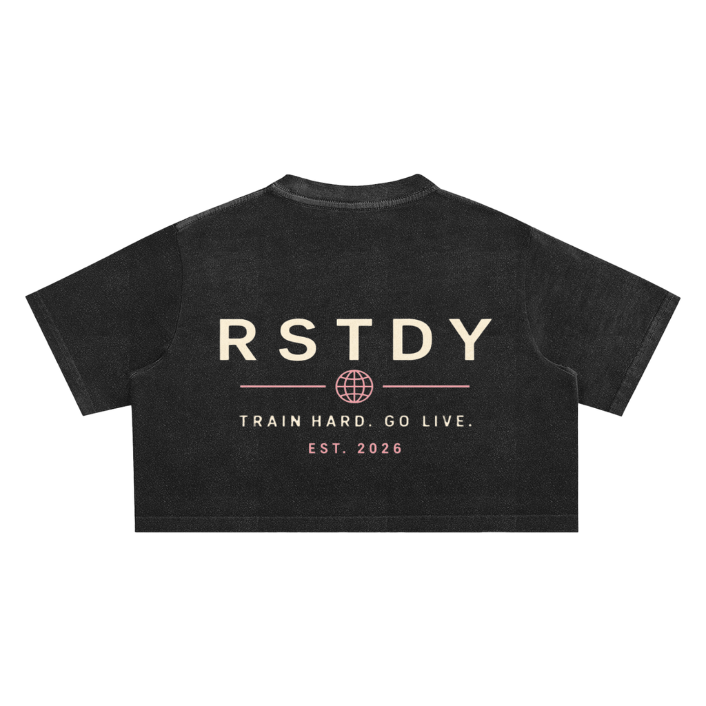 RSTDY Snow Wash Crop Top
