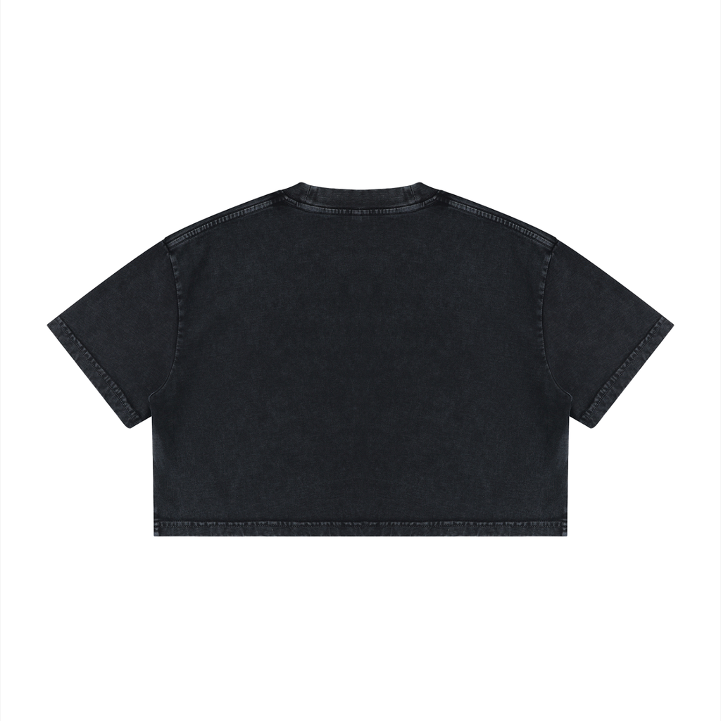 RSTDY Women's Mineral Wash Crop Tee