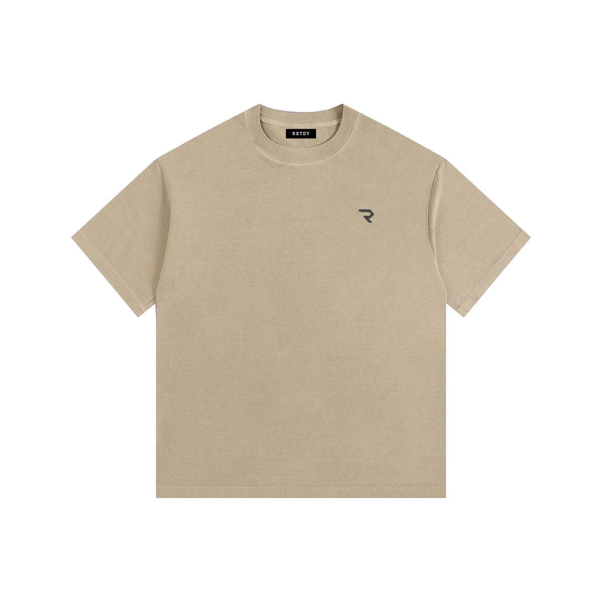 R - Vintage Washed Oversized Cotton T-Shirt