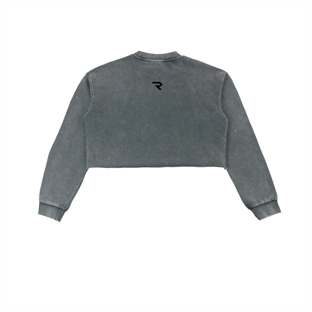 RSTDY Club Snow Washed Cropped Sweatshirt