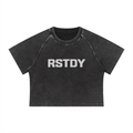 RSTDY Mineral Wash Crop Tee