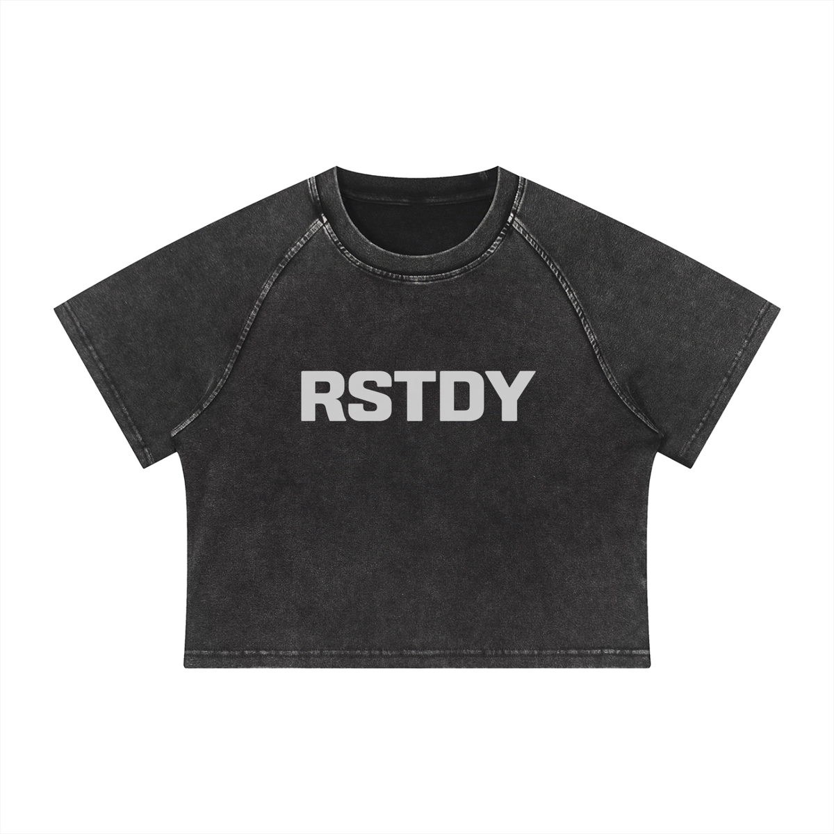 RSTDY Mineral Wash Crop Tee