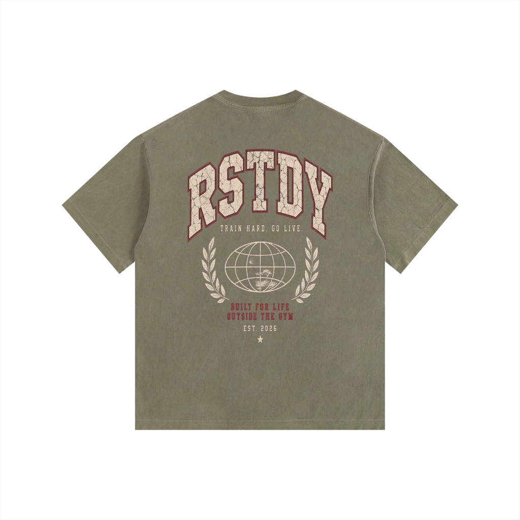 RSTDY Vintage Washed Oversized Cotton Tee