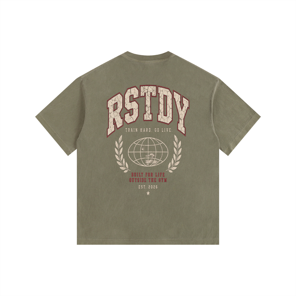 RSTDY Vintage Washed Oversized Cotton Tee