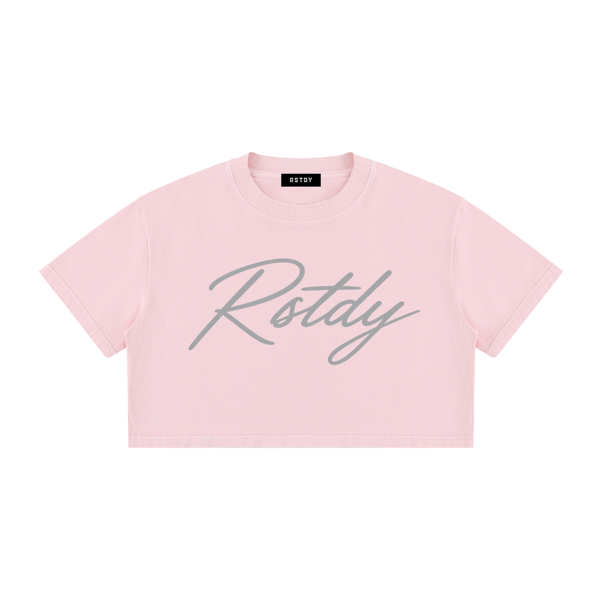 RSTDY Women's Mineral Wash Crop Tee