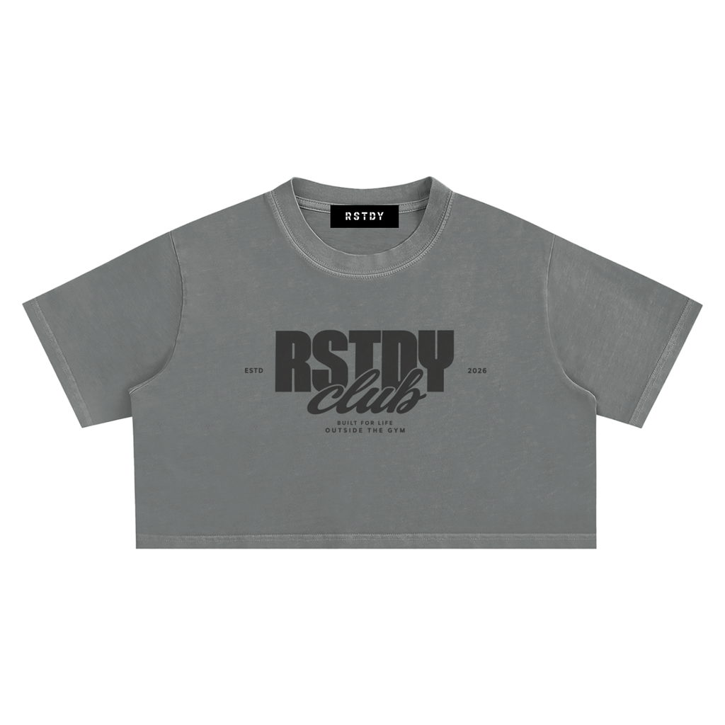 RSTDY Women's Club Crop Tee