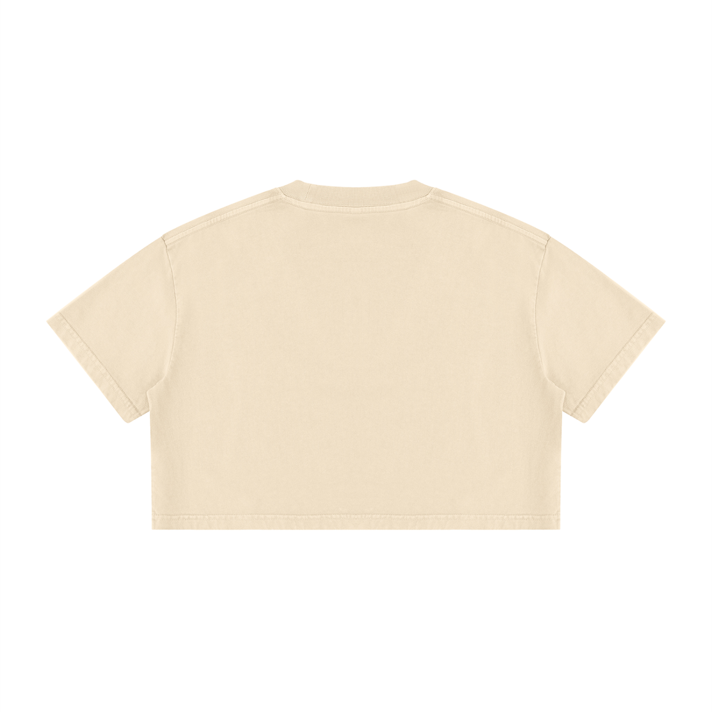 RSTDY Women's Mineral Wash Crop Tee