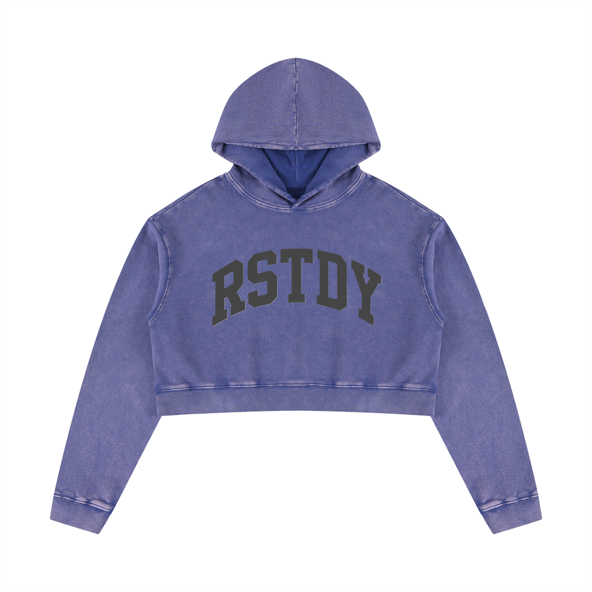 RSTDY Mineral Wash Cropped Hoodie