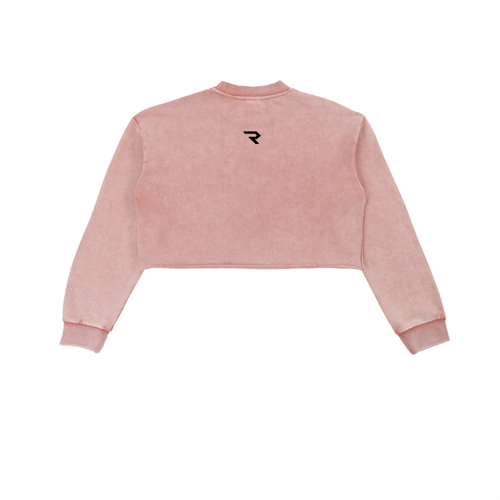RSTDY Club Snow Washed Cropped Sweatshirt