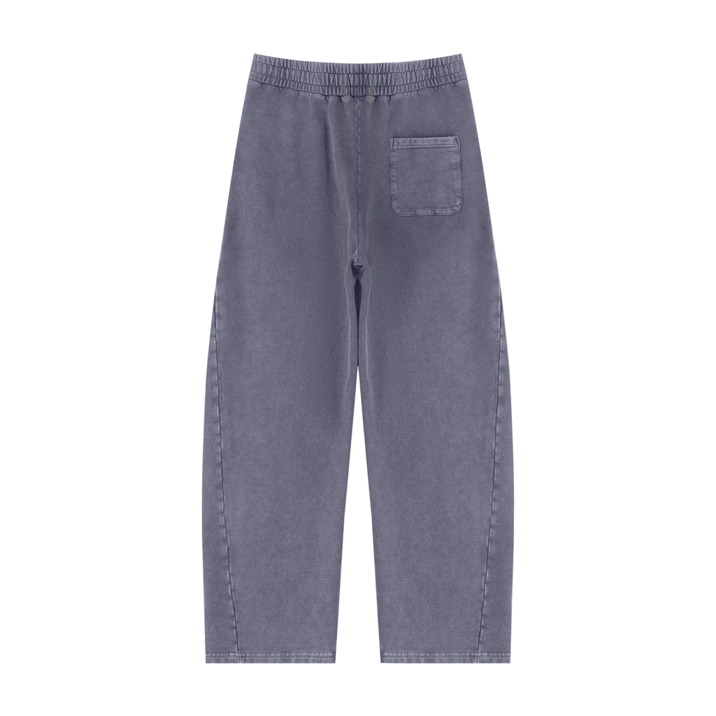 Minimal Mineral Wash Barrel Sweatpants