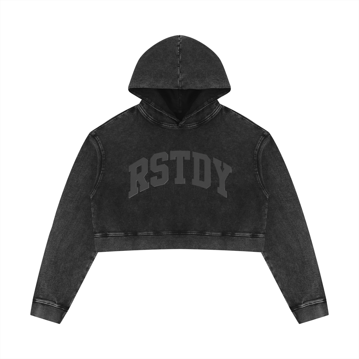 RSTDY Mineral Wash Cropped Hoodie