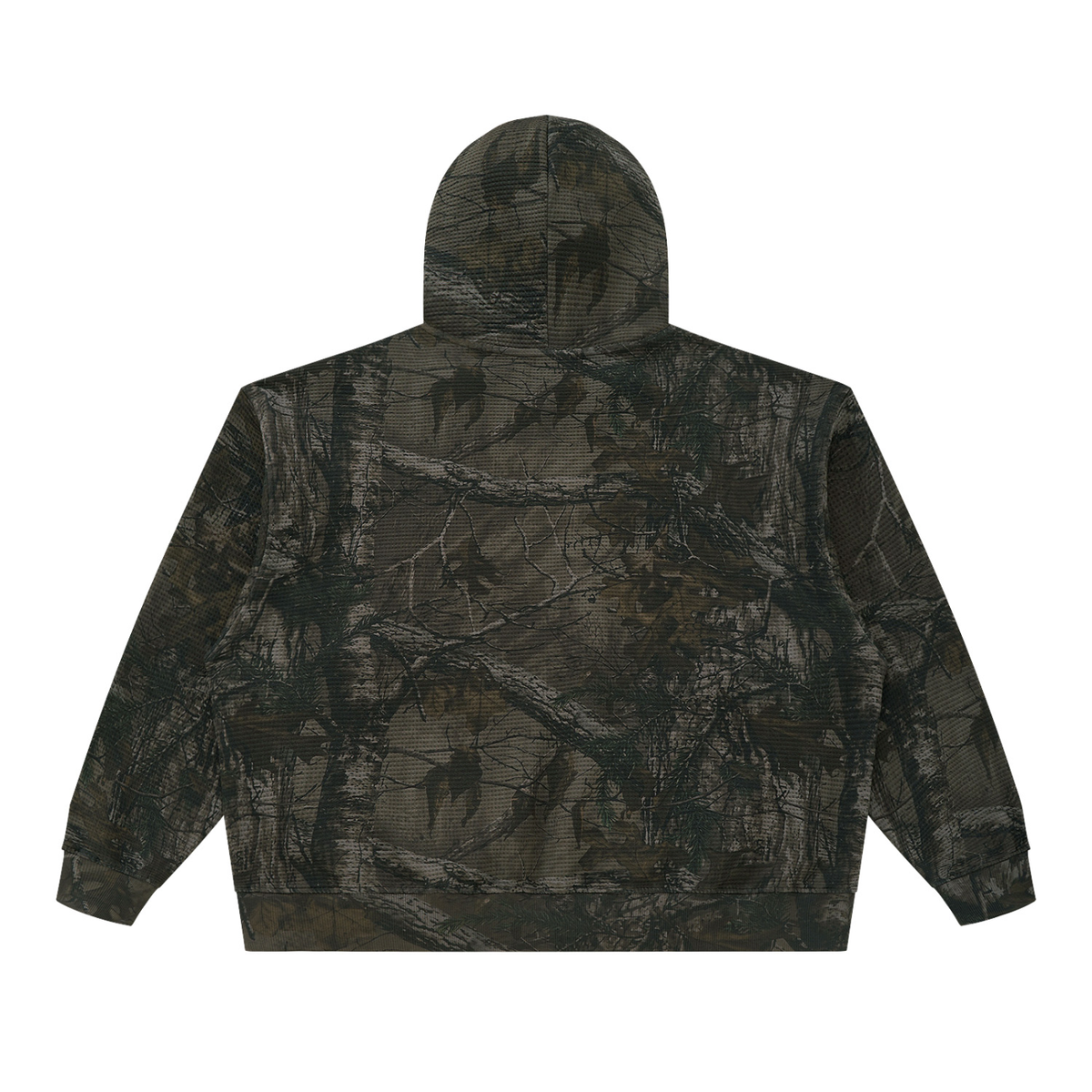 Dark Tree Camo Boxy Waffle Hoodie
