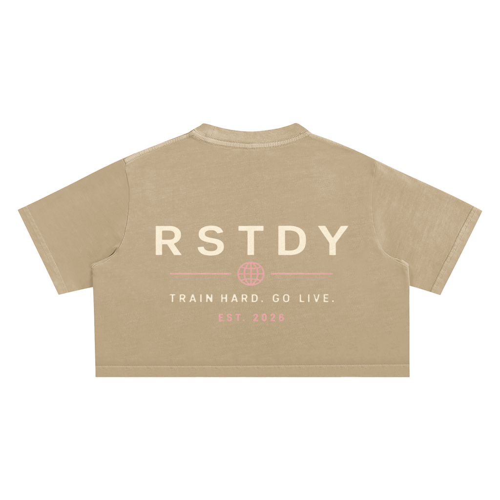 RSTDY Snow Wash Crop Top