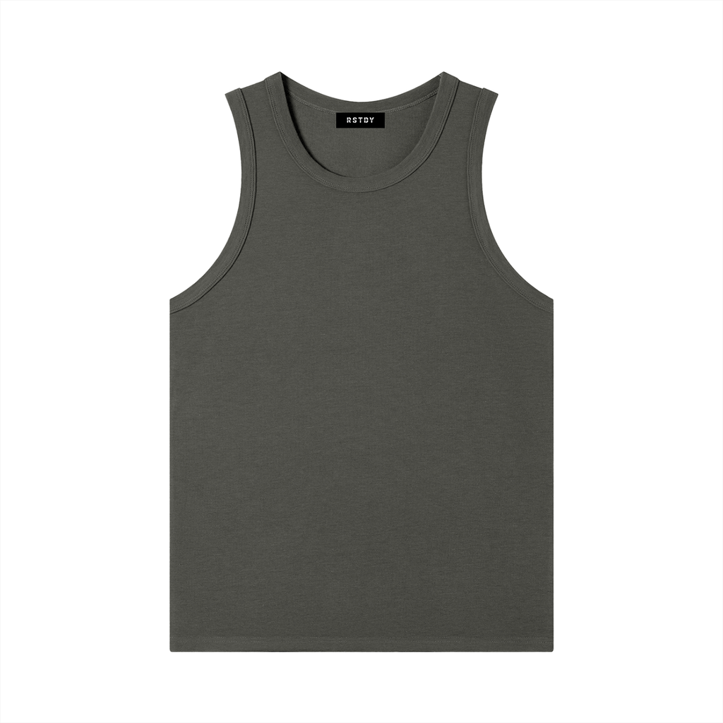 Minimal Heavyweight Ribbed Tank Top
