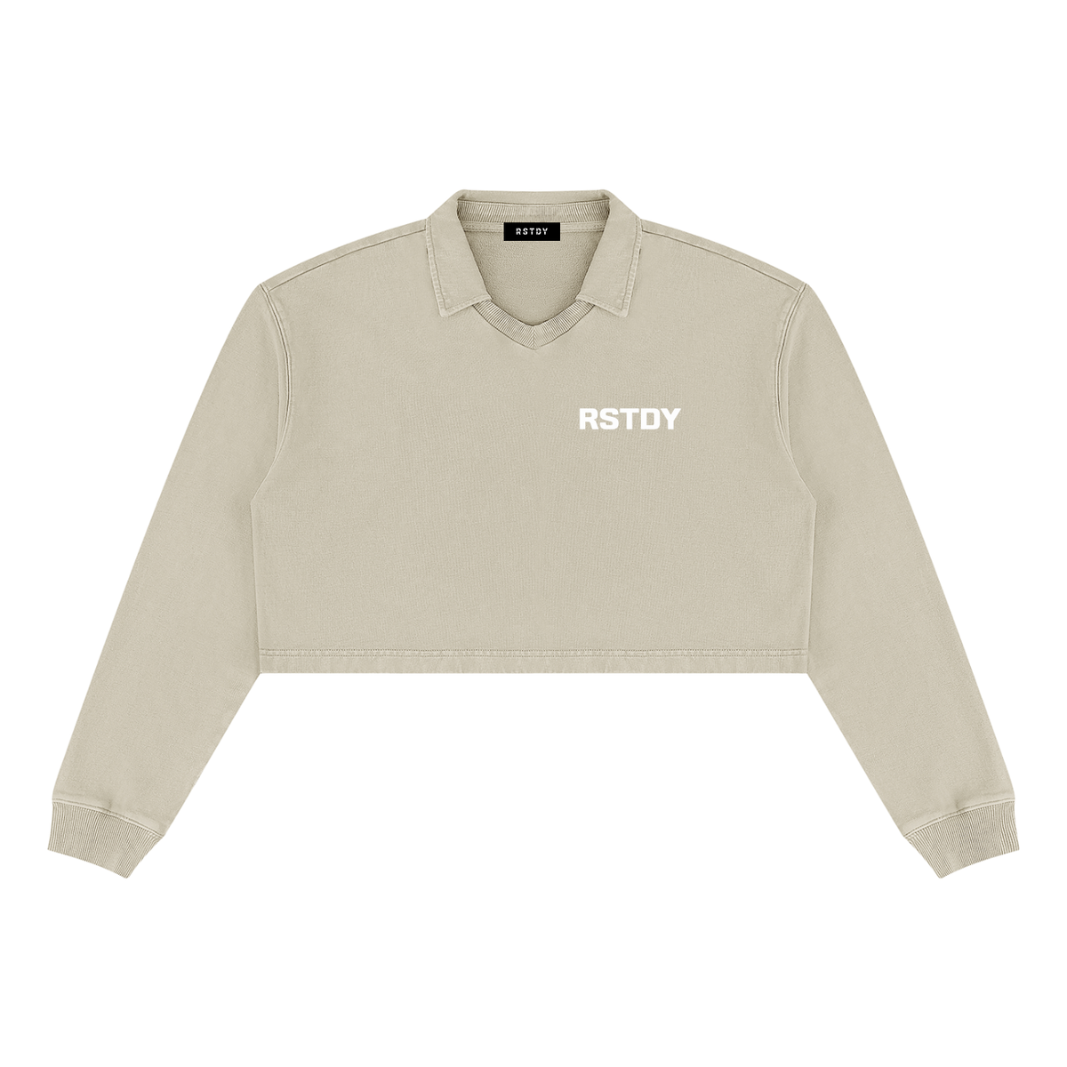 RSTDY Vintage Wash Crop Sweatshirt