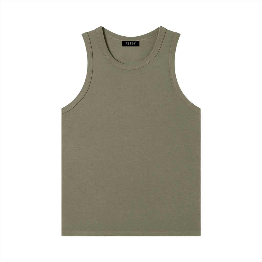 Minimal Heavyweight Ribbed Tank Top