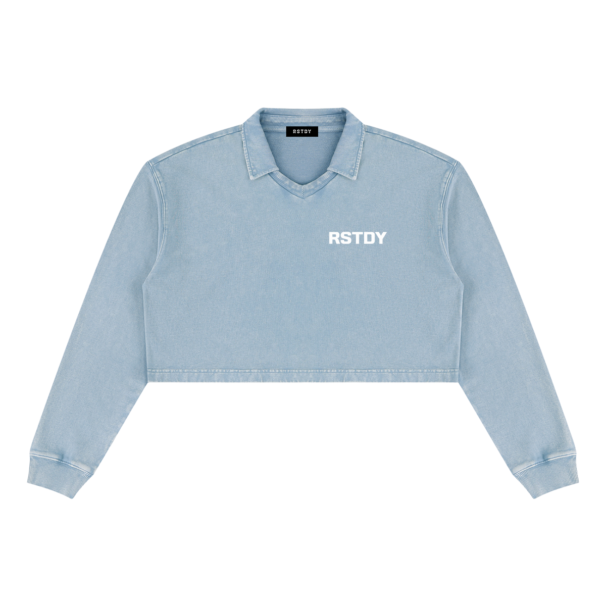RSTDY Vintage Wash Crop Sweatshirt