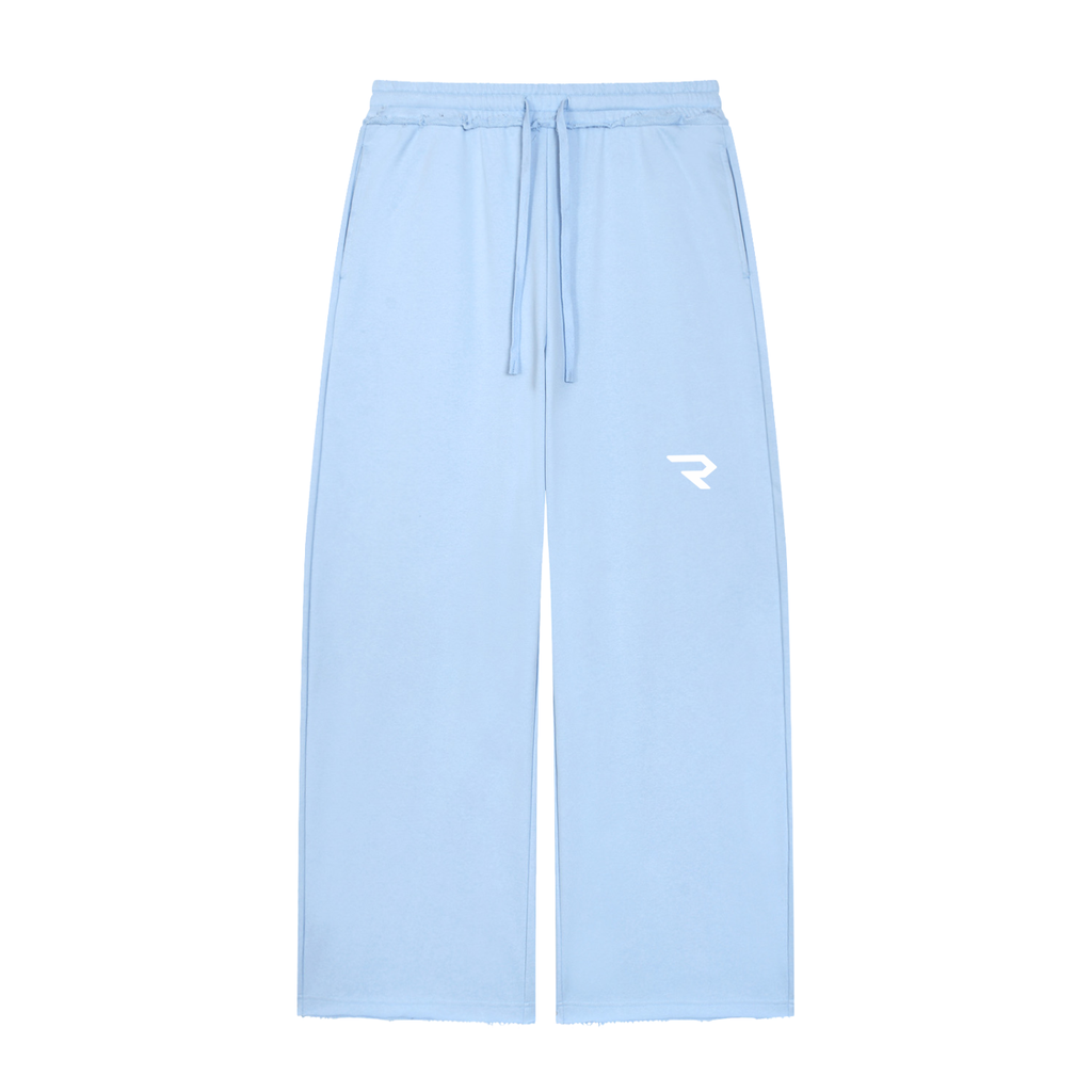 RSTDY Women’s Wide Leg Raw Edge Sweatpants