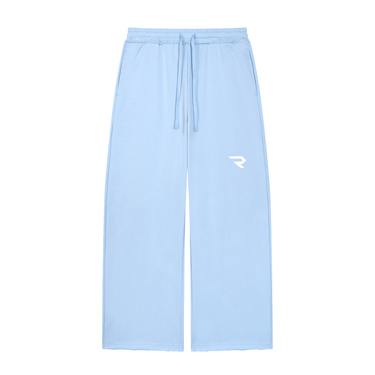 RSTDY Women’s Wide Leg Raw Edge Sweatpants