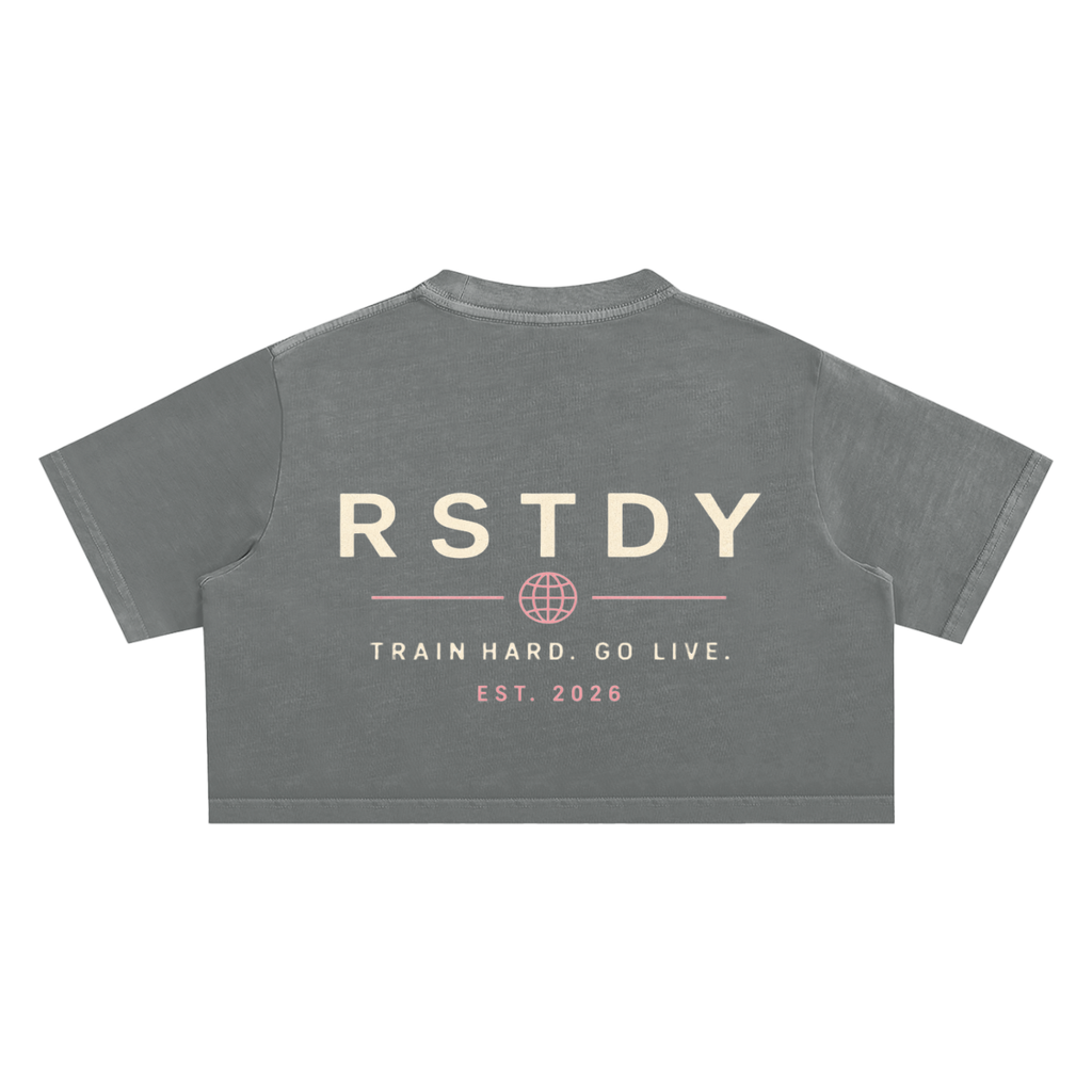 RSTDY Snow Wash Crop Top