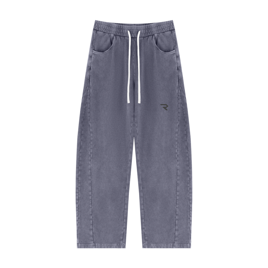 Minimal Mineral Wash Barrel Sweatpants