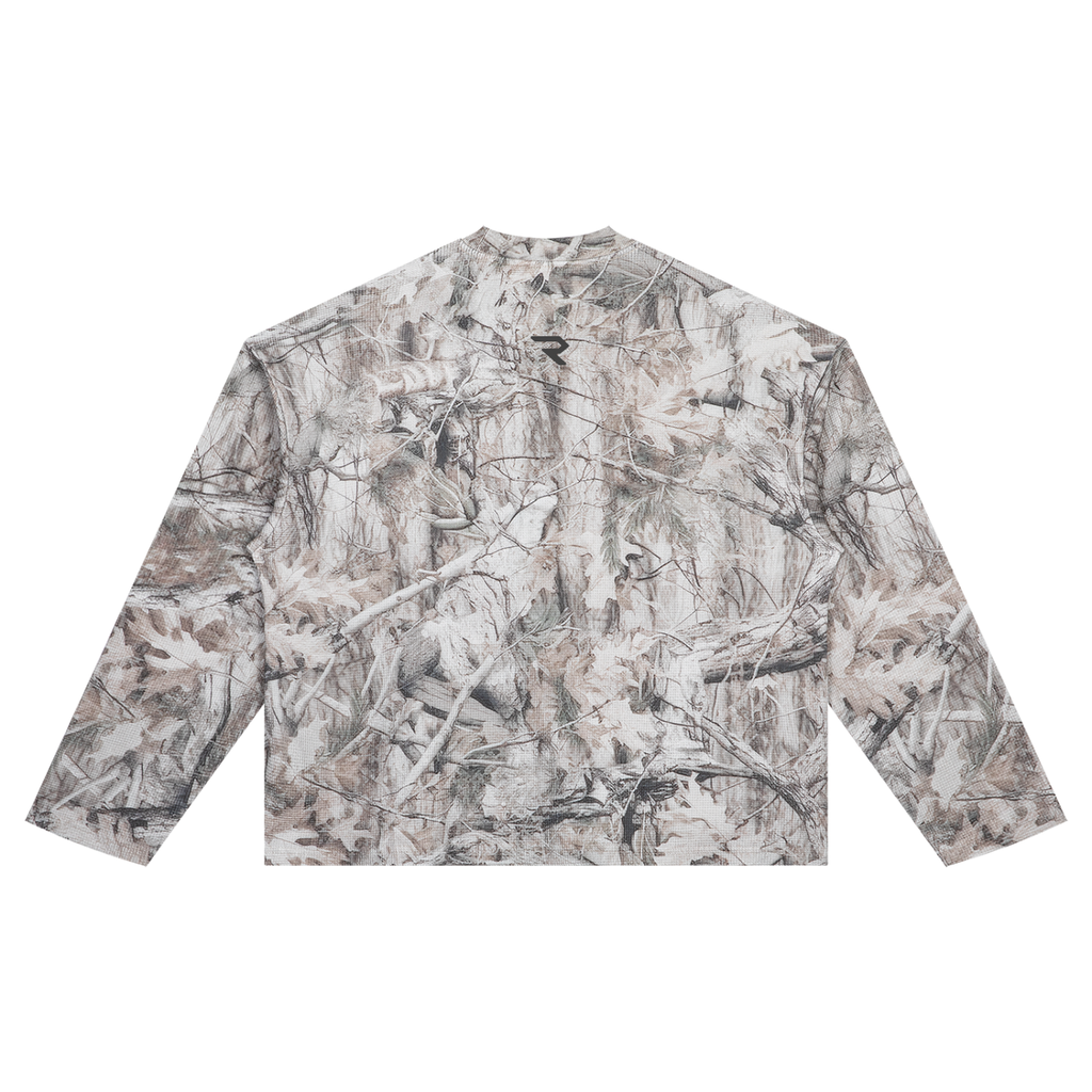 Essential Boxy Tree Camo Waffle T-Shirt