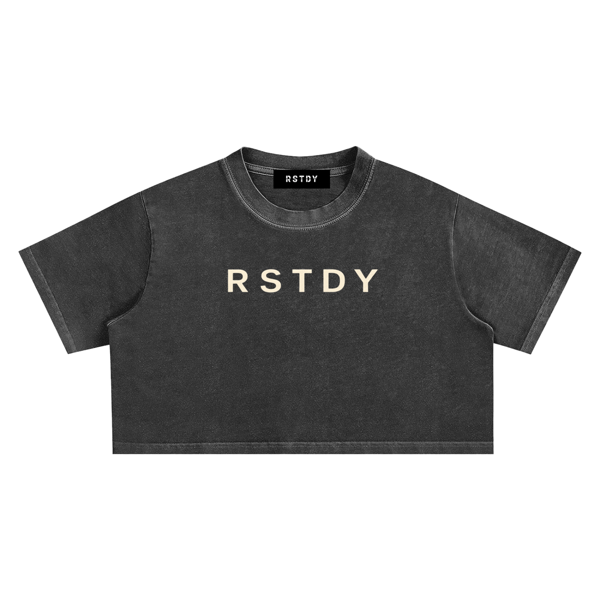 RSTDY Snow Wash Crop Top