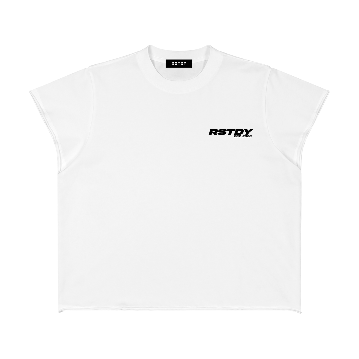 23 Boxy Raw Edge Tee