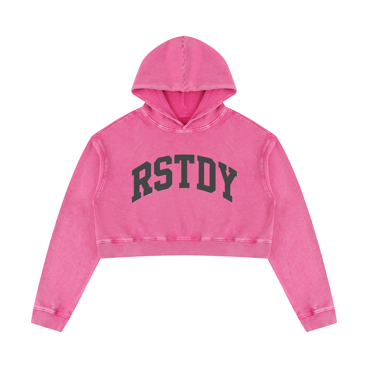 RSTDY Mineral Wash Cropped Hoodie