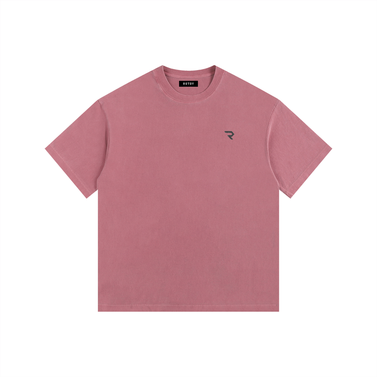 R - Vintage Washed Oversized Cotton T-Shirt