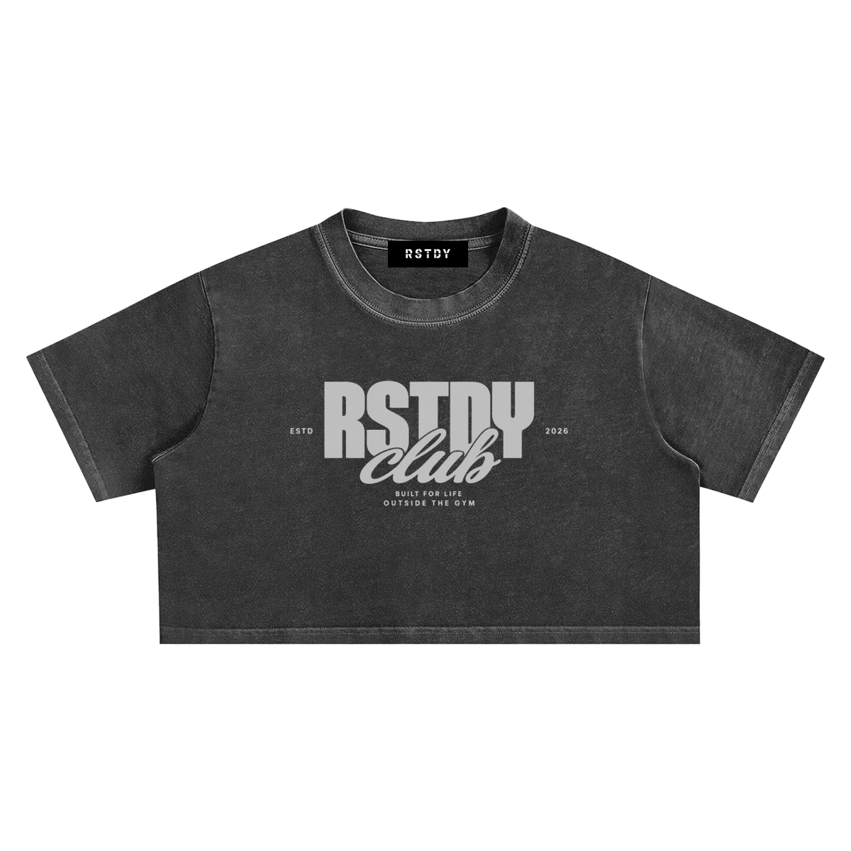 RSTDY Club Washed Crop Top