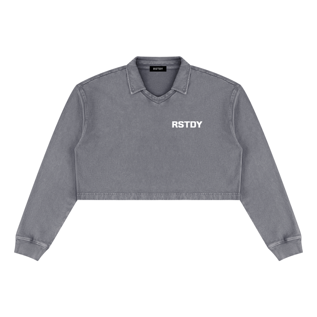 RSTDY Vintage Wash Crop Sweatshirt