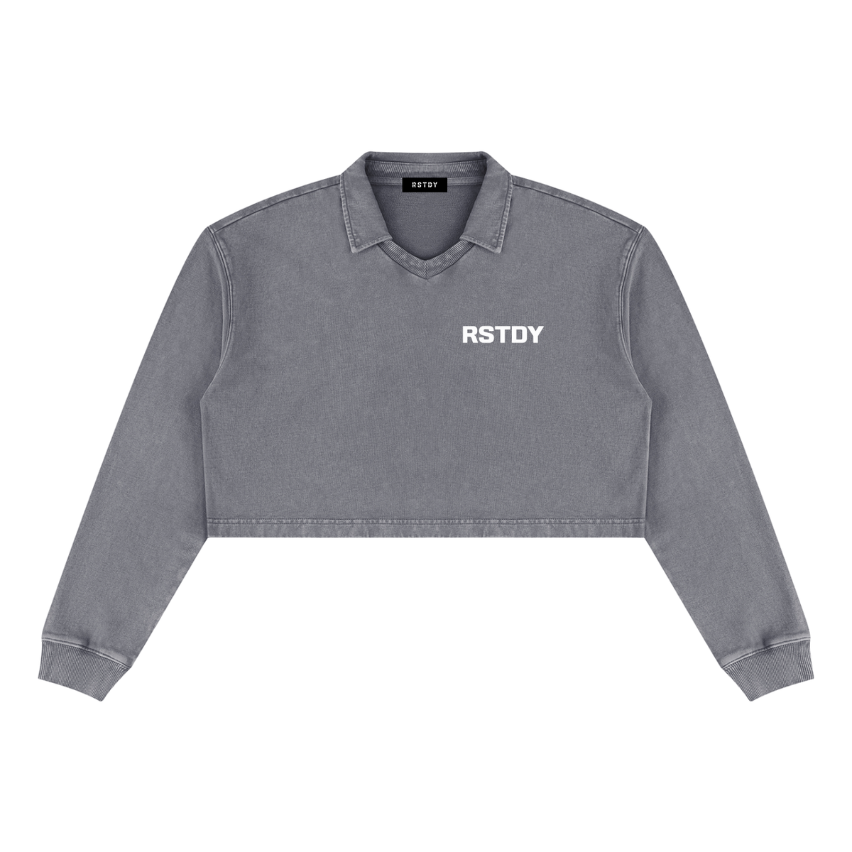 RSTDY Vintage Wash Crop Sweatshirt