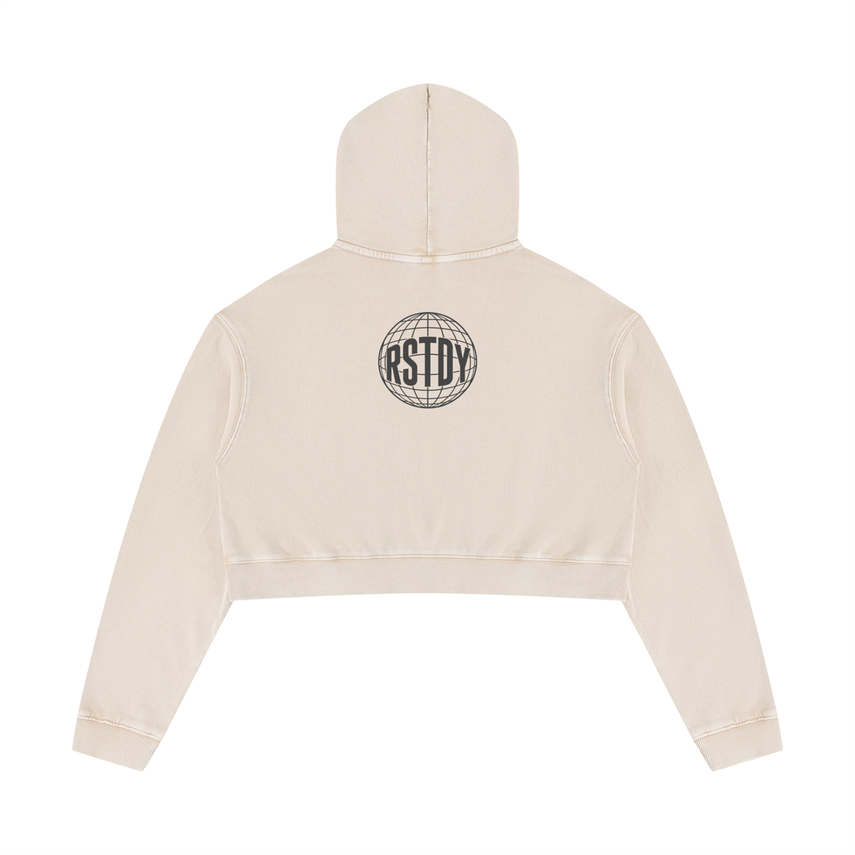RSTDY Mineral Wash Cropped Hoodie