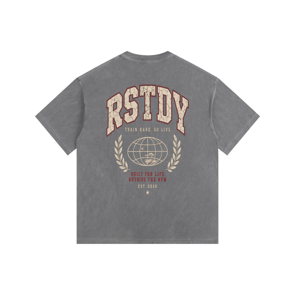 RSTDY Vintage Washed Oversized Cotton Tee