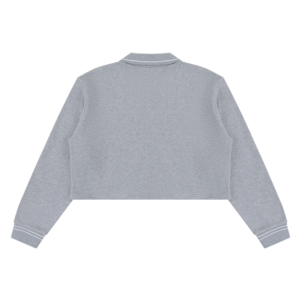 RSTDY Club Cropped Collared Sweatshirt