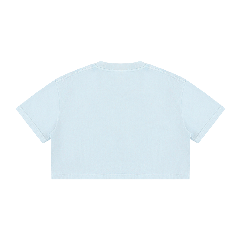 RSTDY Women's Mineral Wash Crop Tee