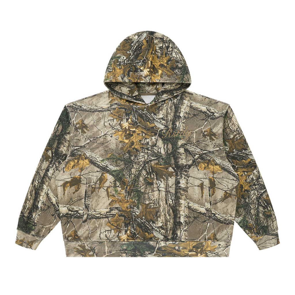 Tree Camo Boxy Waffle Hoodie