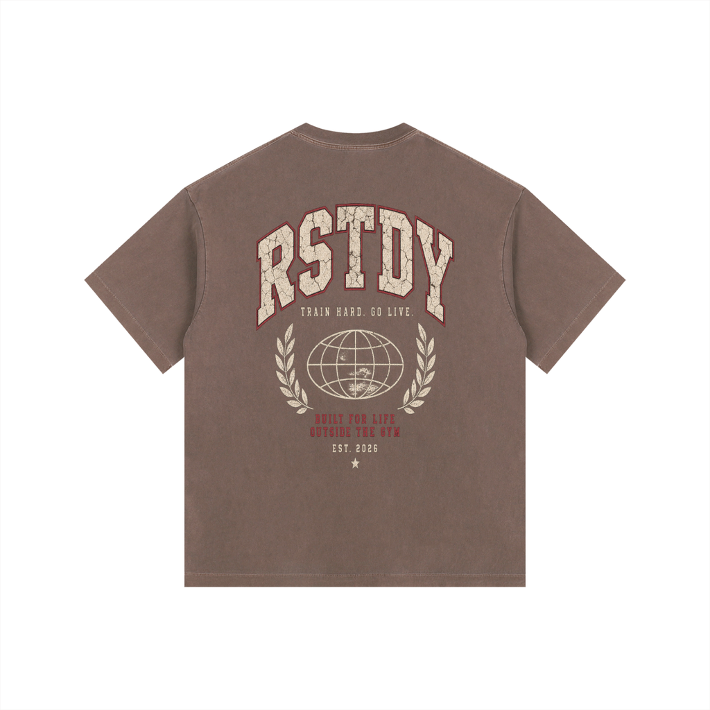 RSTDY Vintage Washed Oversized Cotton Tee