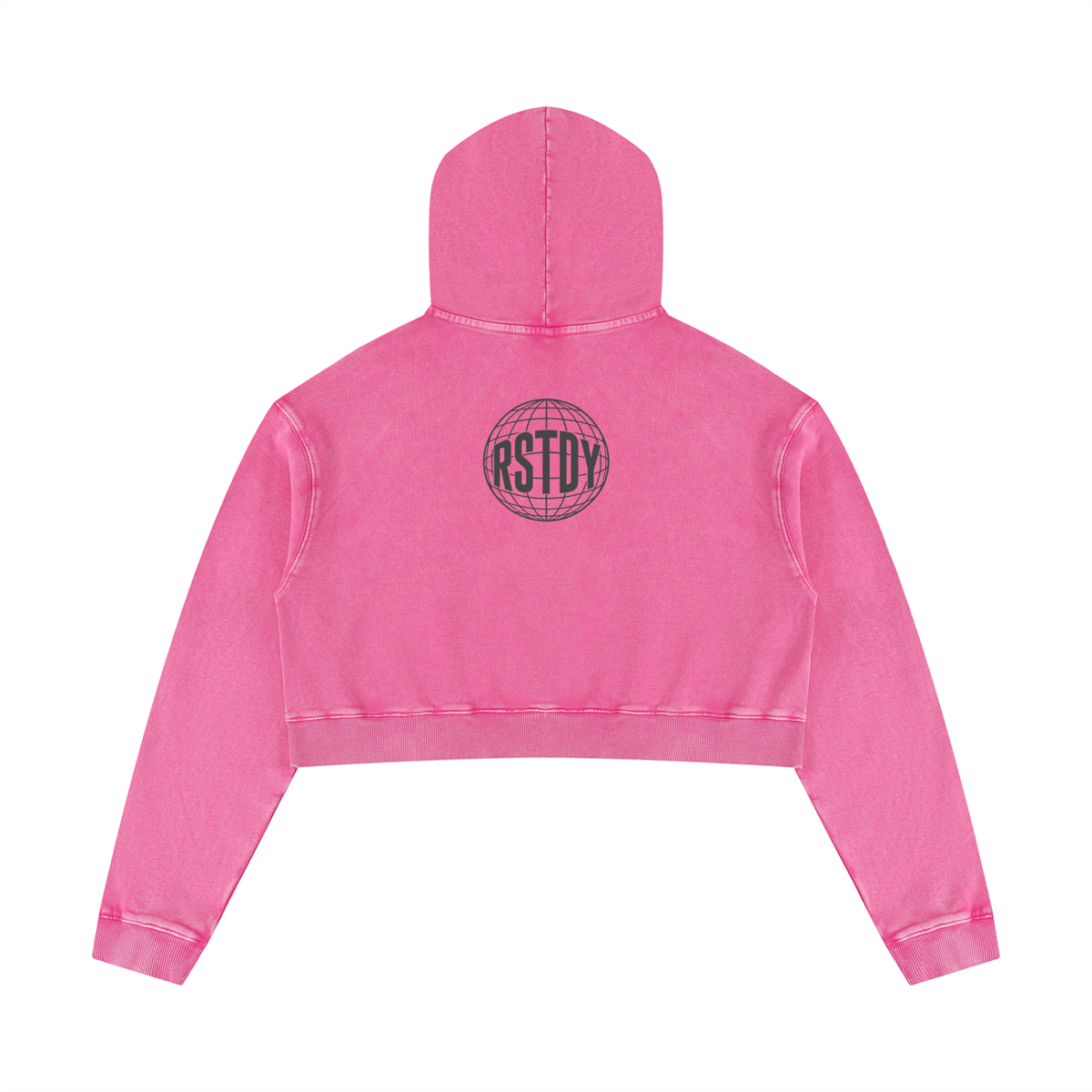 RSTDY Mineral Wash Cropped Hoodie