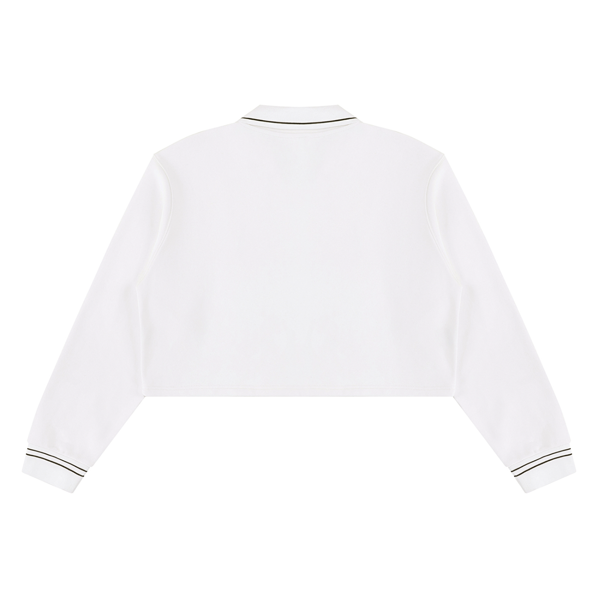 RSTDY Club Cropped Collared Sweatshirt